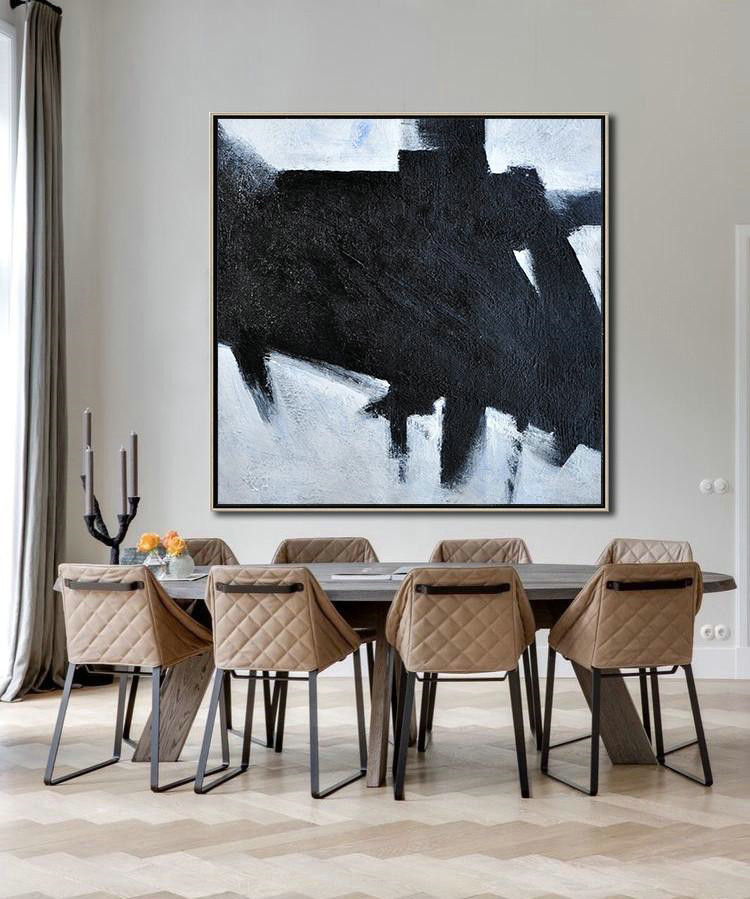 Hand Painted Extra Large Abstract Painting,Oversized Minimal Painting On Canvas - Multicolor Abstract Painting